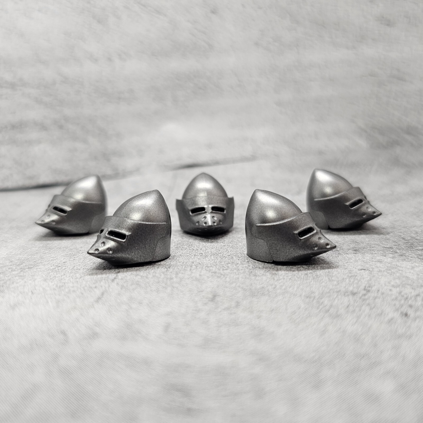 5pack Gray Knight helmet Blocks Accessories for Minifigures gt1VS01 Visor