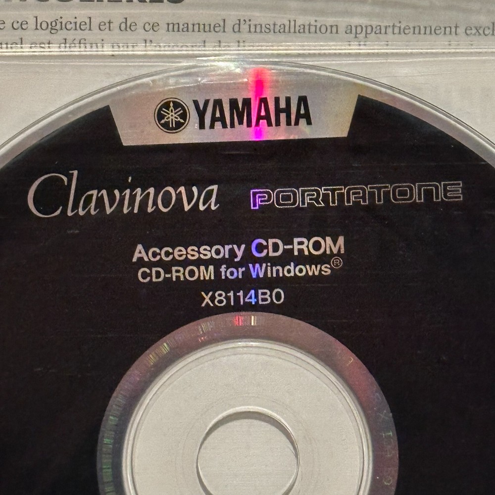 NEW Yamaha Accessory CD-ROM Disk for Windows X8114B0 ClavinovaPortatone Software