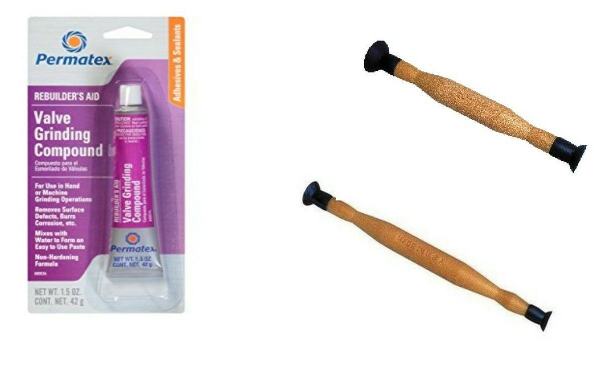 Permatex 80036 Valve Lapping Compound Lisle Tool 21100-21200 Lapper grinding Kit