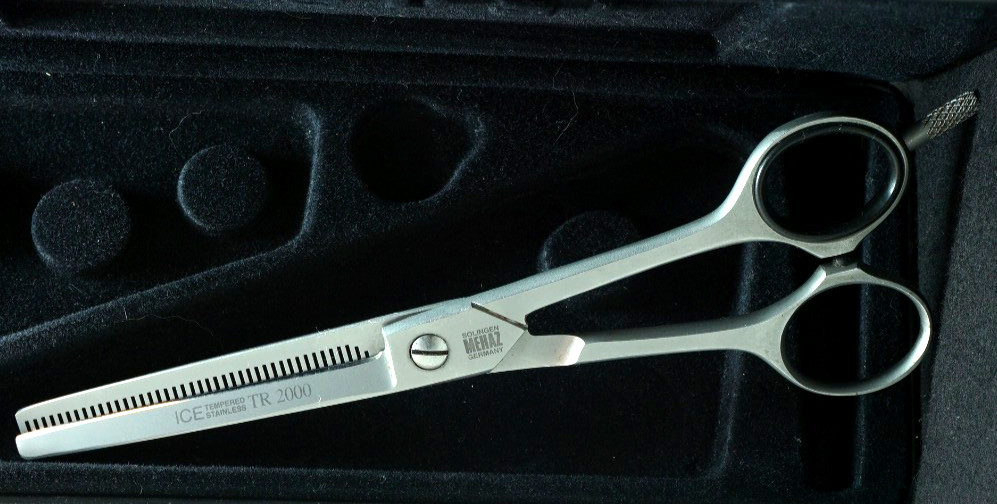 MEHAZ TR 2000 ICE Tempered Stainless Professional Hair Thinning Shears.