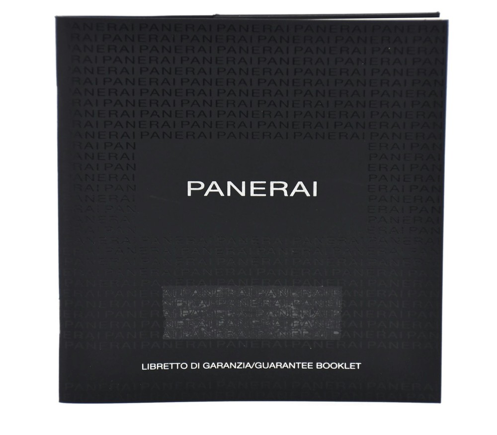 Panerai Guarantee Booklet Manual