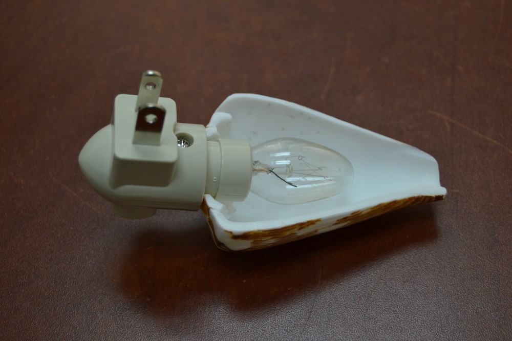 RAT CONE SEA SHELL NIGHT LIGHT BATHROOM KITCHEN #7254