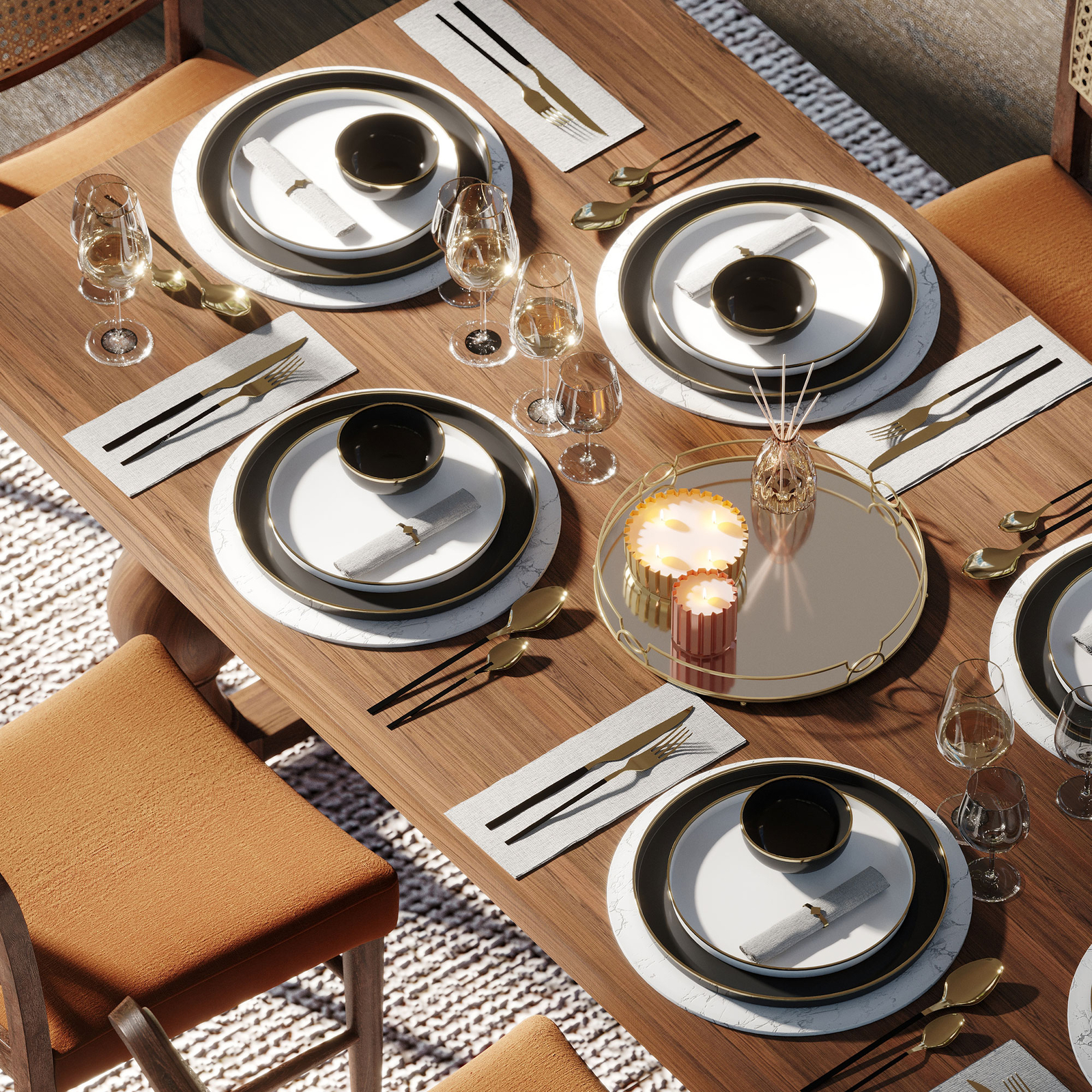 Maven Lane Leon Traditional Wooden Dining Table in Antiqued Brown Finish