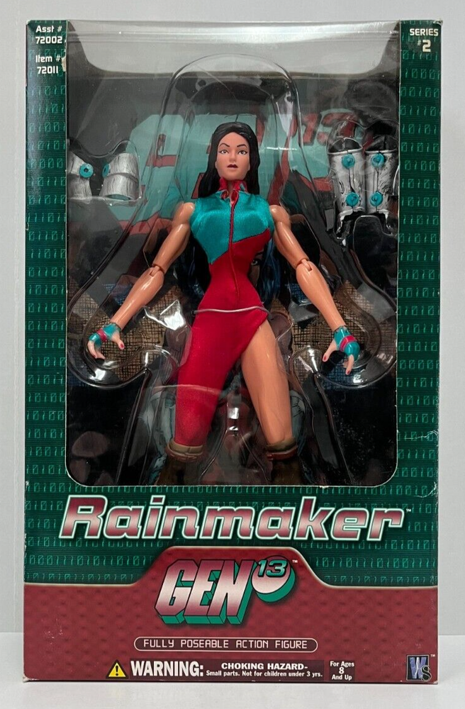 Diamond Distributors WildStorm Comics Gen 13 Rainmaker 12" Poseable Figure MINT