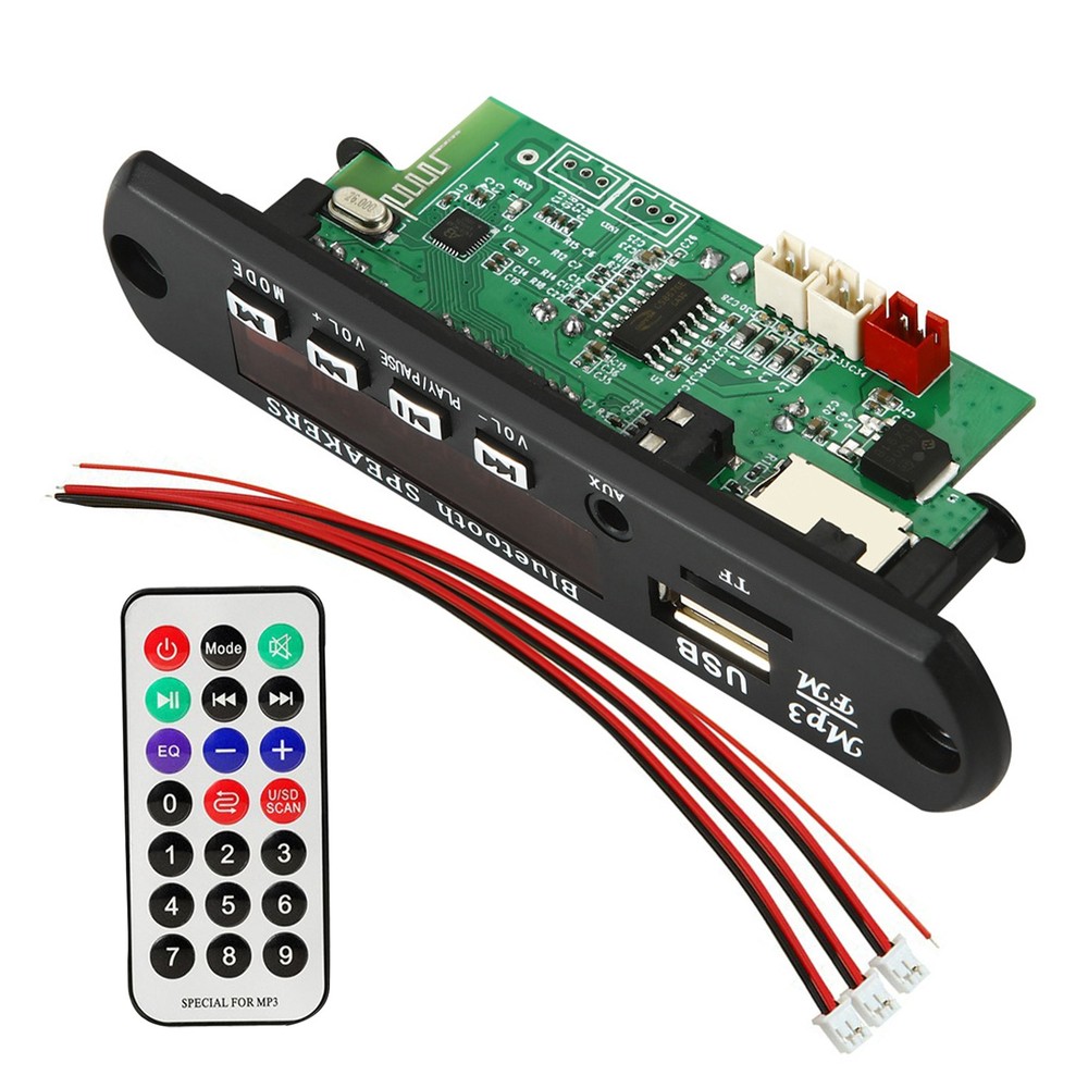 25W 12V Amplifier MP3 Player Decoder Board Bluetooth Compatible 5.0 50W Car FM