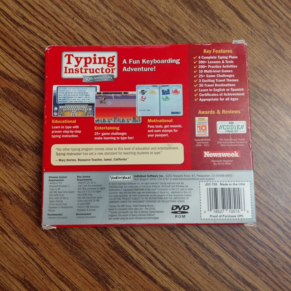 Typing Instructor 30th Anniversary Edition Version 20 Sealed