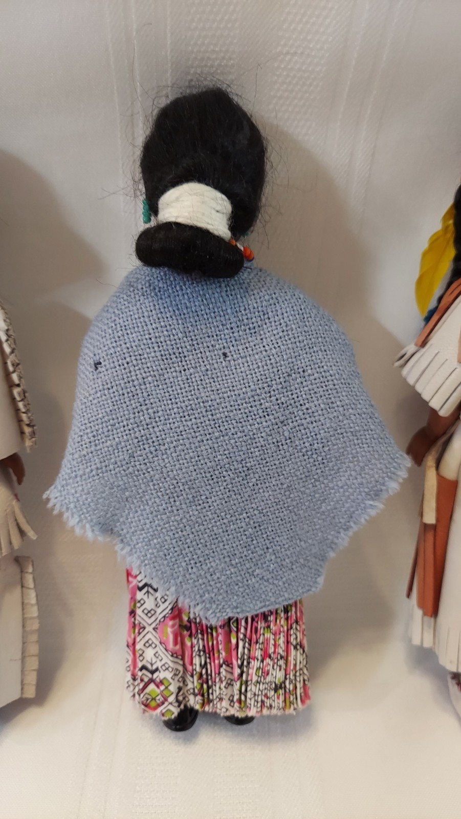 Three Vintage 7.5” Native American Dolls With Sleepy Eyes. (U12)