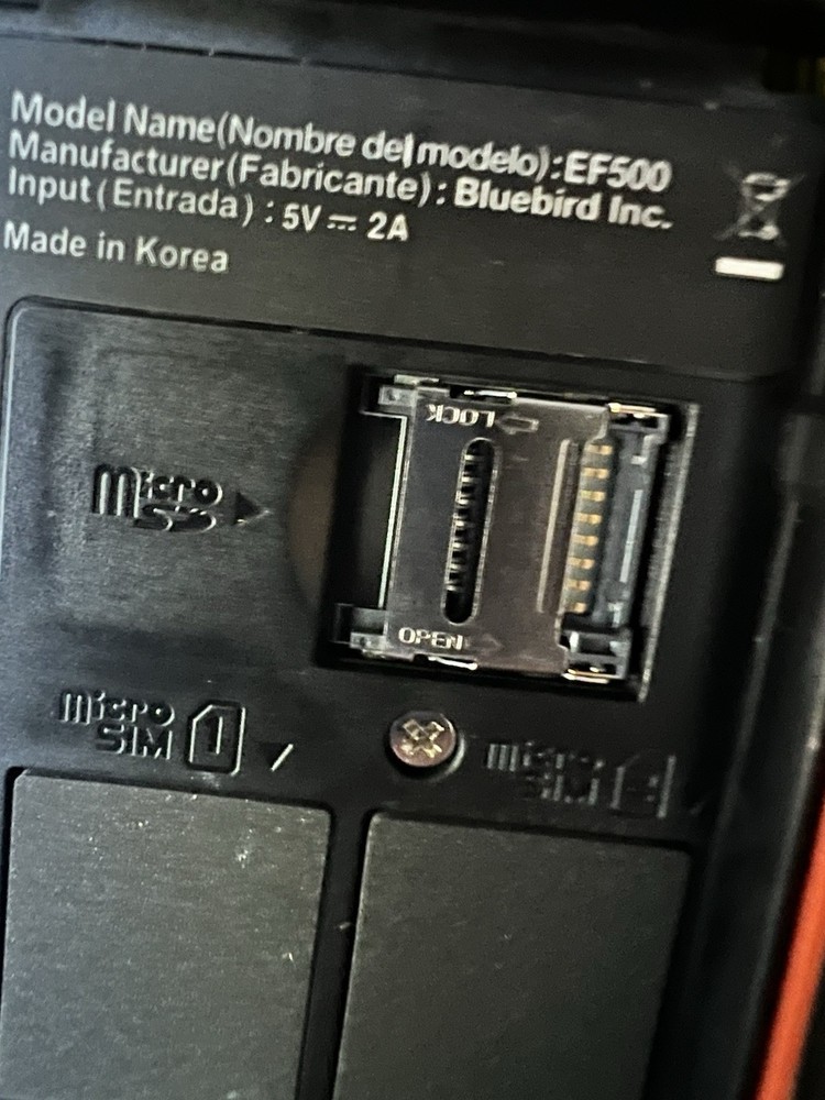 3 used BLUEBIRDEF500WirelessHandheld Android Mobile Computer 2D Barcode Scanner