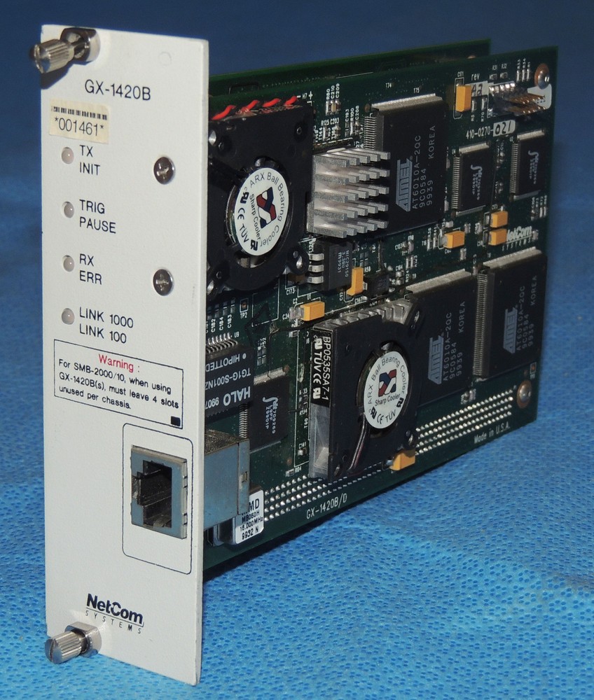 SmartBits Spirent Netcom GX-1420B Copper Gigabit Ethernet Module 1-Port / Warran