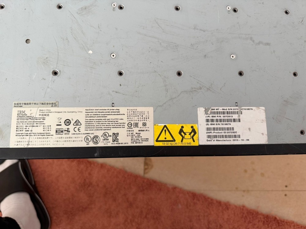 2072-24C IBM Storwize V3700 SAN Array 2.5 Dual Control Enclosure