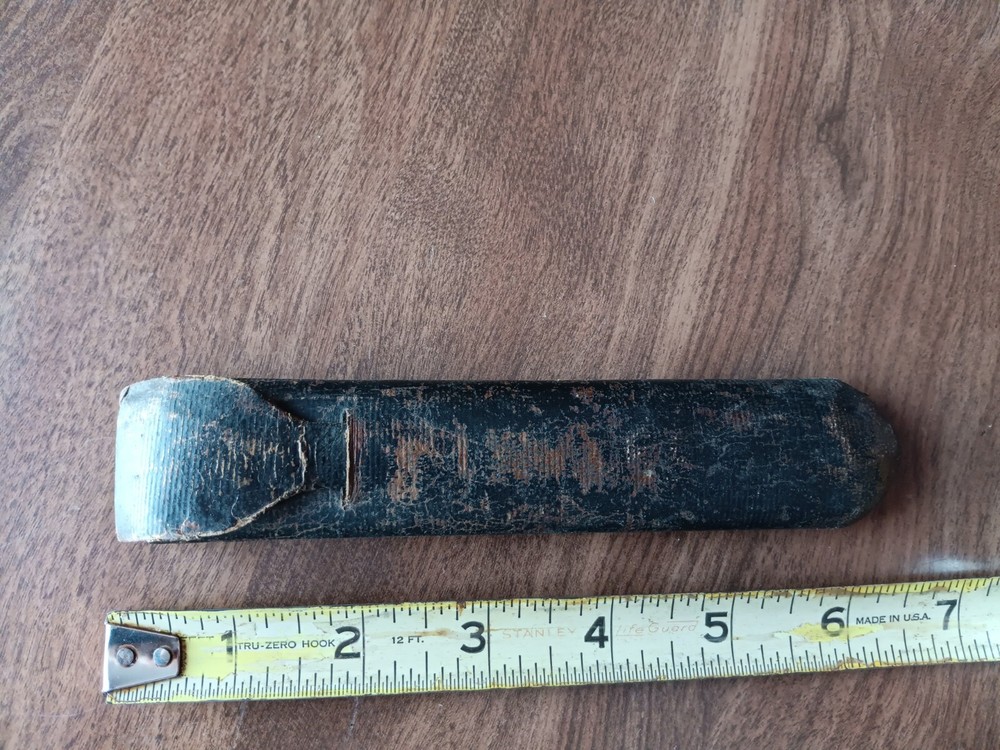 Antique Leather Straight Razor Protective Case