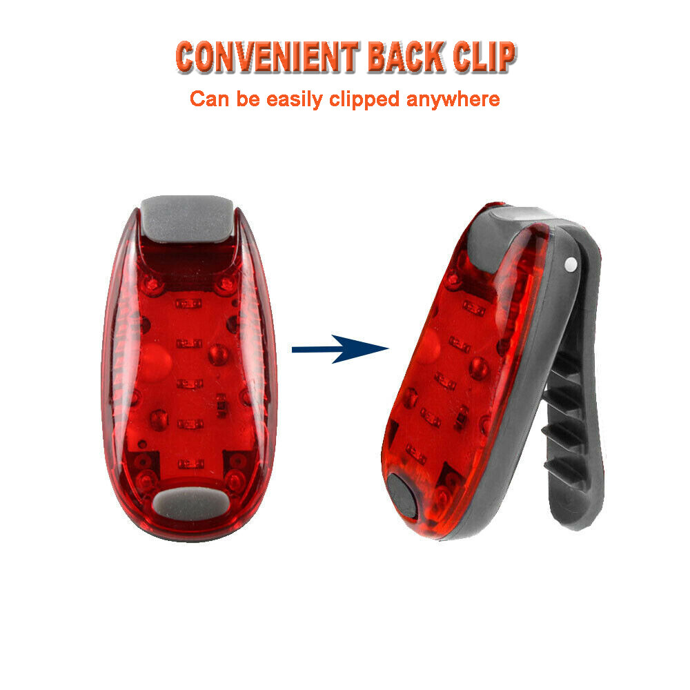 Night Safety Light 5 LEDs Strobe Waterproof Running Jogging Cycling Warning Lamp