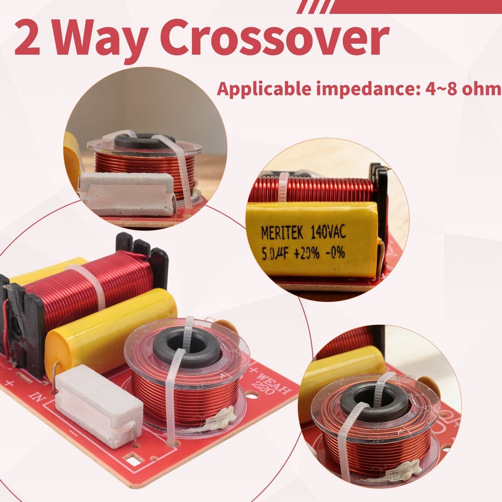 Speaker 2 Way Audio Board Frequency Divider Treble 2 Unit Crossover1985