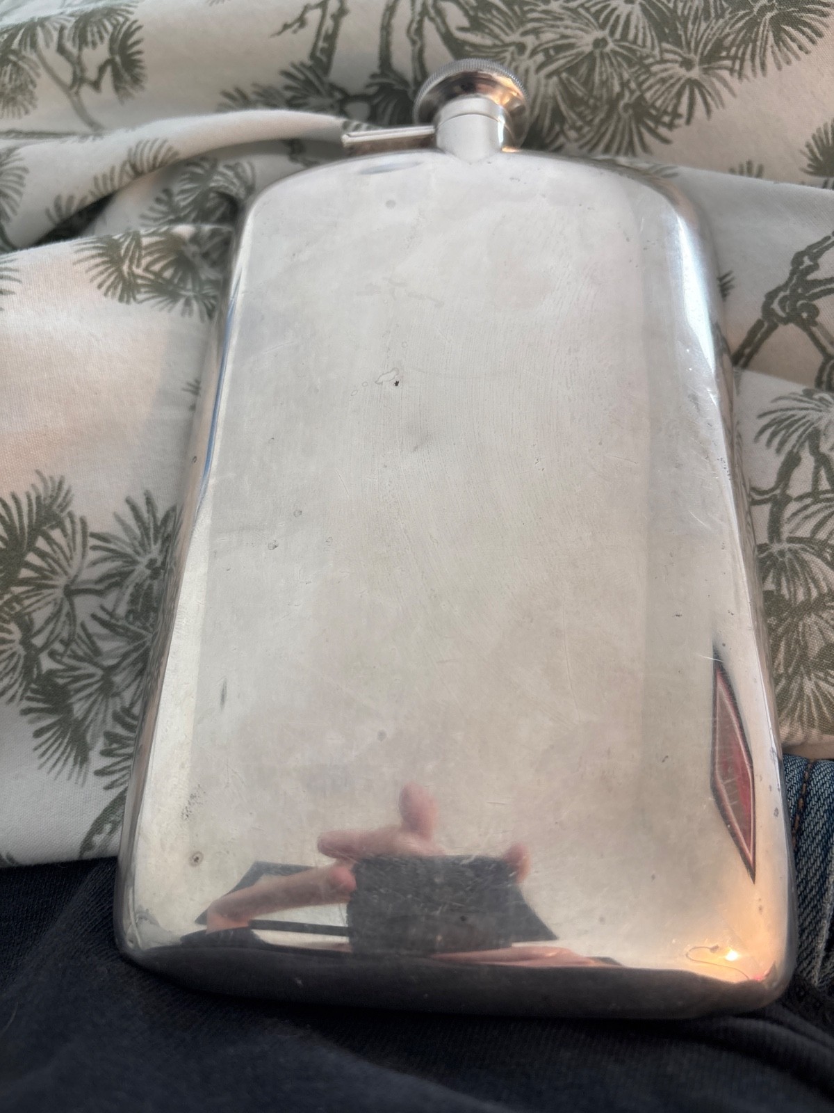 Sterling Silver Large Flask 209 Grams