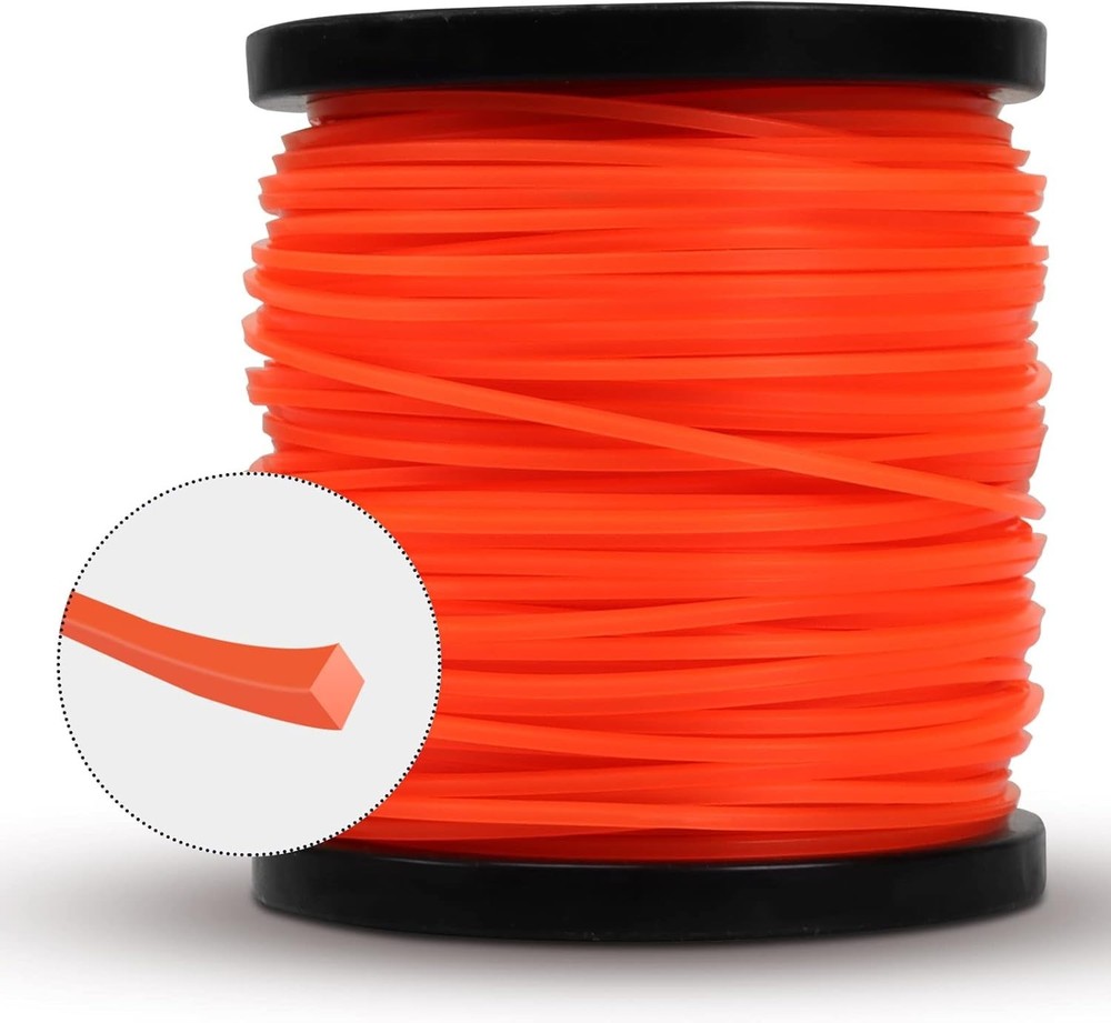 String Trimmer Line Square Orange Heavy Duty Weed Eater String Premium