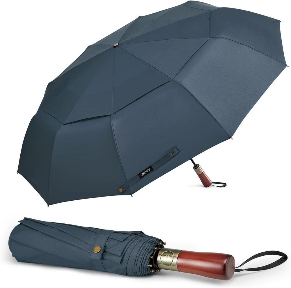 54 Inch Large Compact Windproof Golf Umbrella Rain Oversized Auto Open Close