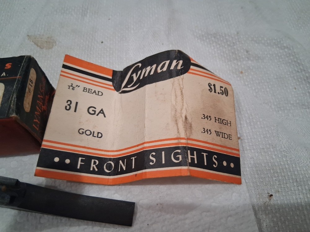 Lyman 18 E front Sight 31 GA Gold Bead
