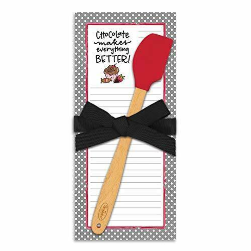 "Chocolate Makes Everything Better!" Notepad & Silicone Mini Spatula Gift Set
