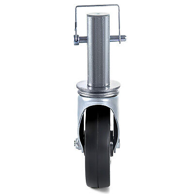 5" Scaffolding Casters Hard Rubber Wheels w/ Lock Brake 1.25" Square Shank 4 PCS