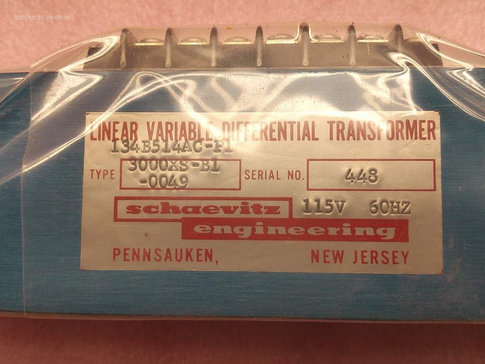 SCHAEVITZ ENGINEERING, 3000XS-B1-0049, TRANSFORMER (F)