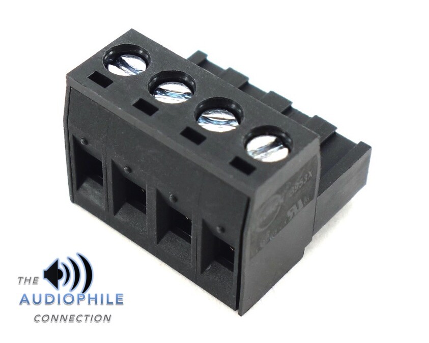 AUDIOCONTROL PROCESSOR & AMPLIFIER 4 PIN TERMINAL POWER GROUND / SPEAKER PLUG