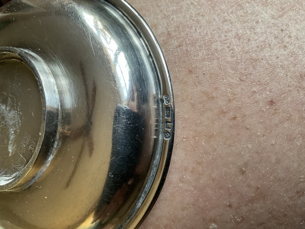 George III HALF CROWN SILVER DISH