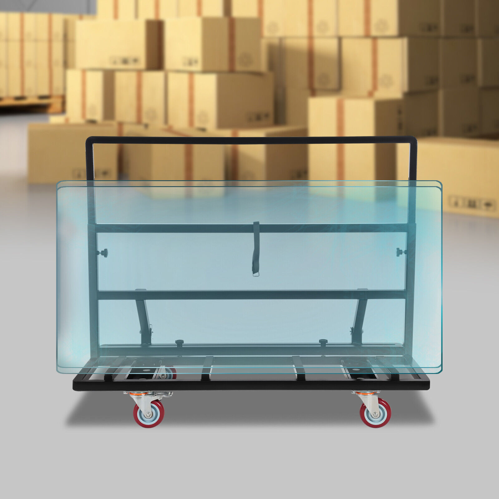 2200LBS Foldable Drywall Cart Dolly Folding Plywood Plasterboard Glass Trolley