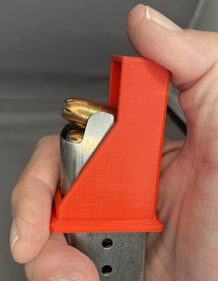 1911 Single Stack .45acp 45 acp .45 Magazine Speed Loader Speedloader -RED