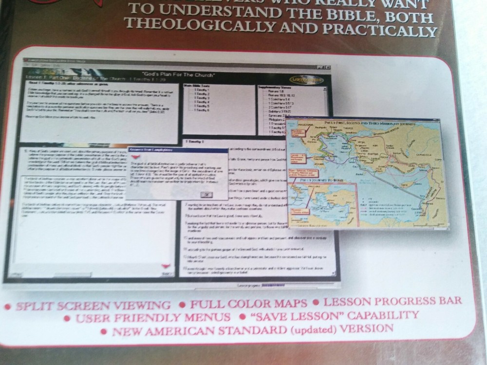 Galatians Lamplighters Interactive Bible Study version 1.0 PC CD ROM Software 