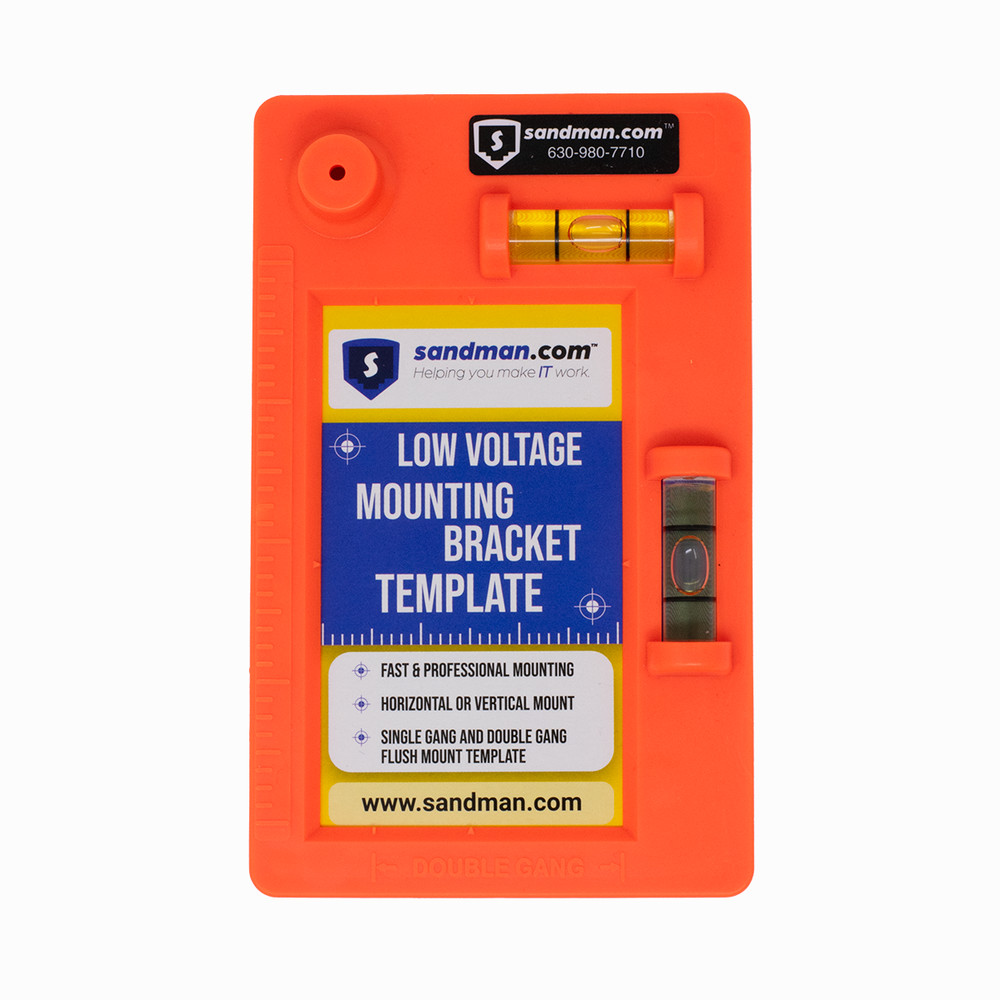 Low Voltage Mounting Template with Levels