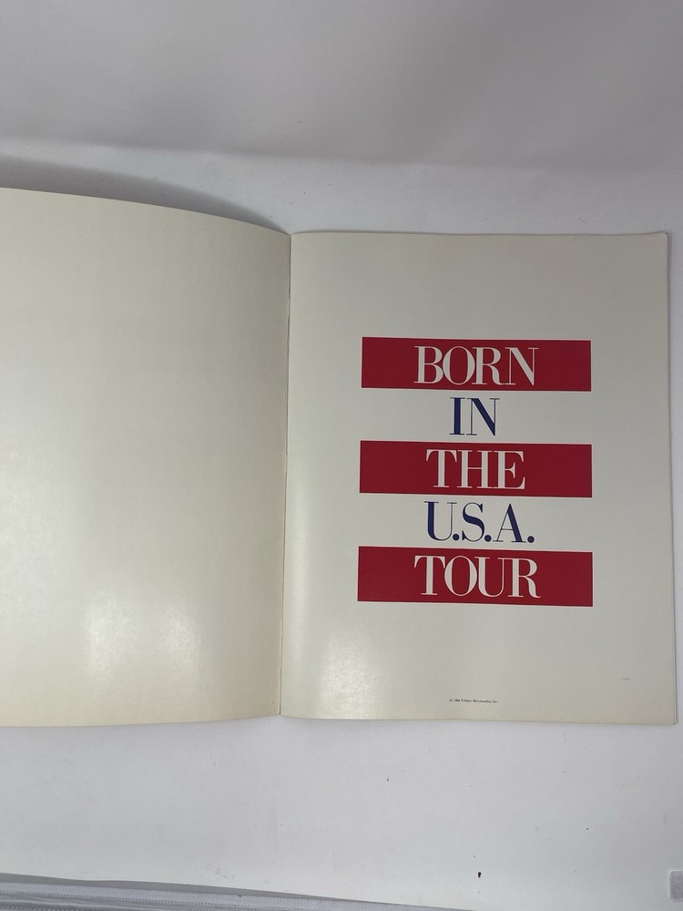 BRUCE SPRINGSTEEN “ BORN IN THE U.S.A. TOUR “ PROGRAM
