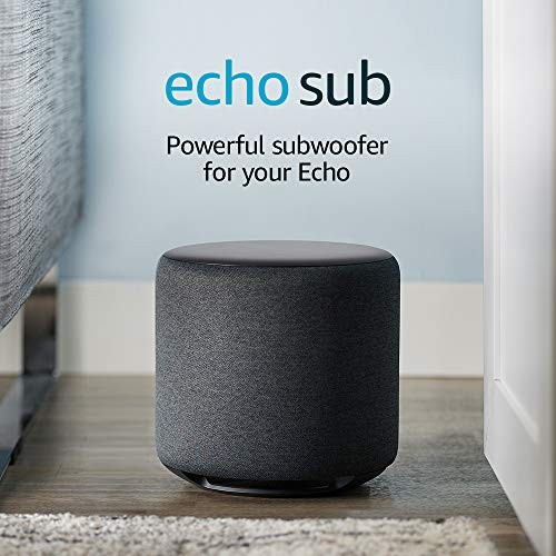 Amazon Echo Sub, Powerful subwoofer for your Echo, Requires Charcoal