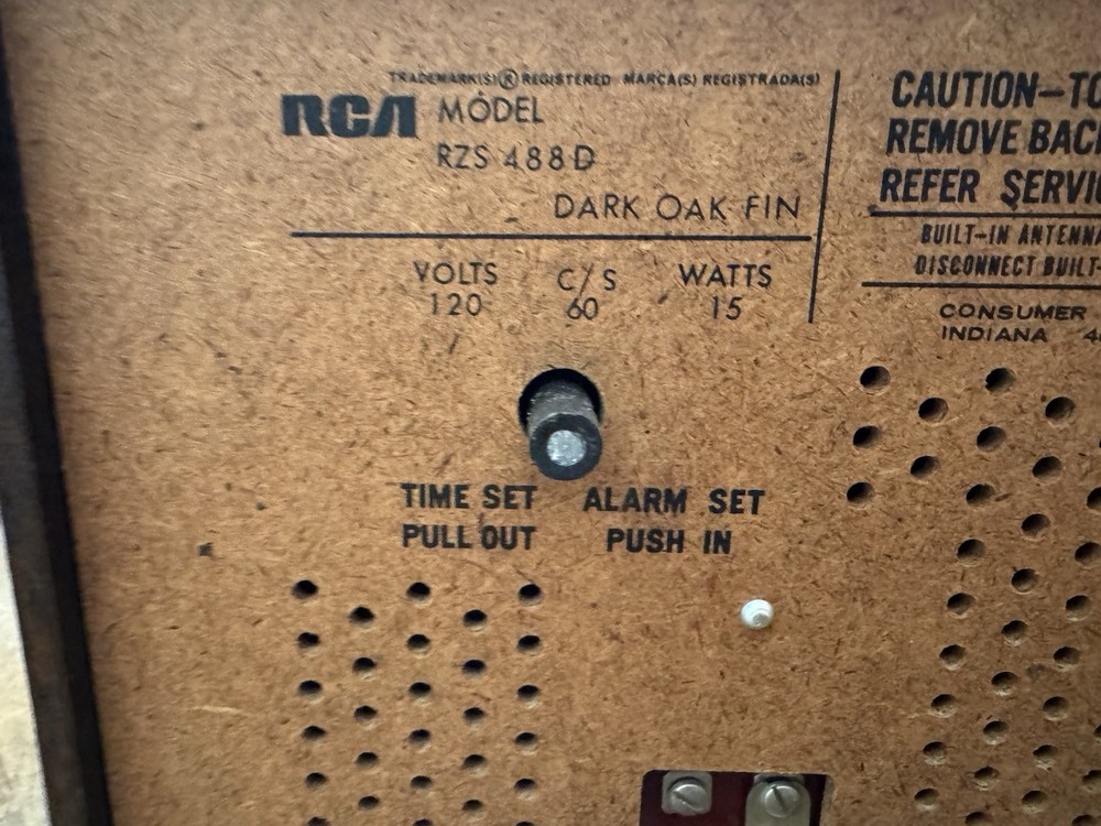 Rca Model RZS 488D