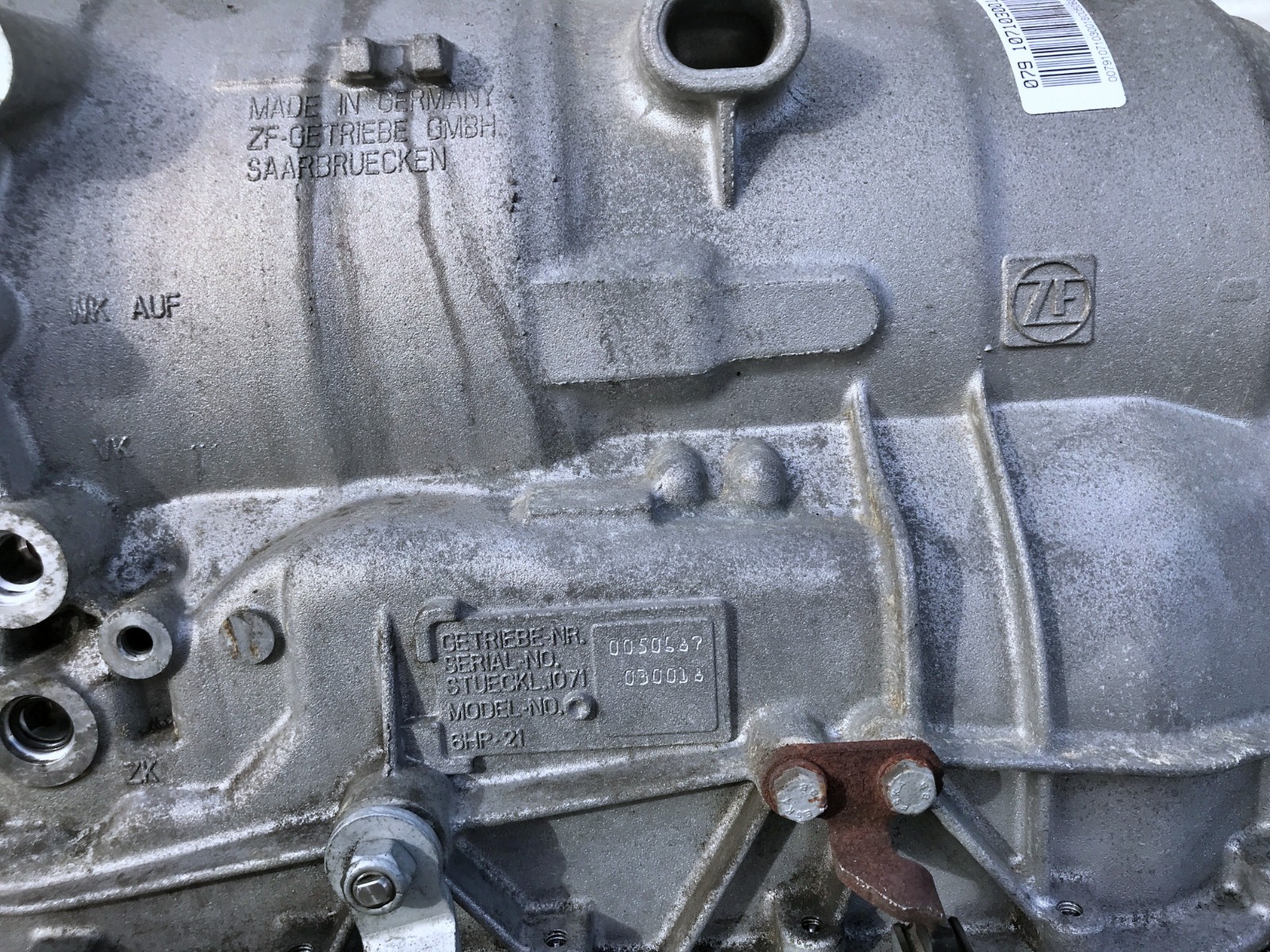 2007 BMW E90 E92 E93 335I AUTOMATIC TRANSMISSION 6HP21 ZF 101K