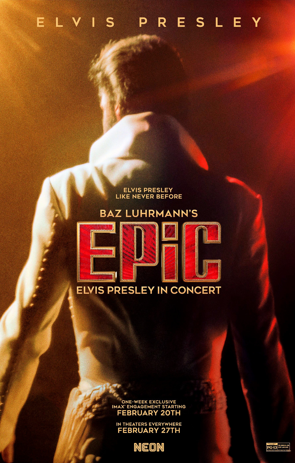 Epic Elvis Presley in Concert 11" X 17" Collector's Poster