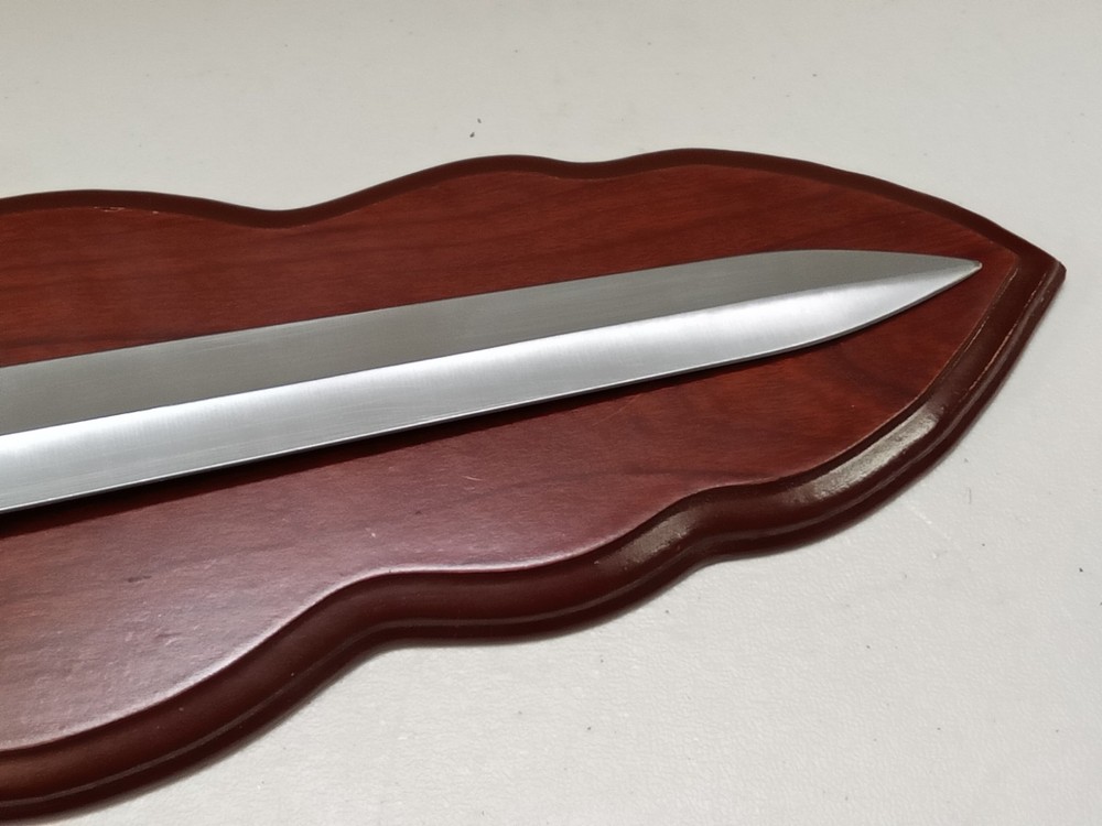 Decorative Short Sword With Wall Plaque Mount