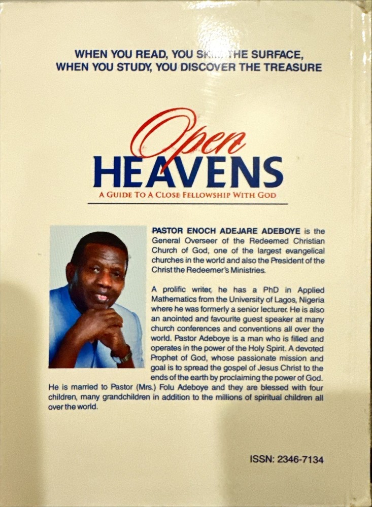 Open Heavens Vol. 26, 2026 by Pastor E.A. Adeboye
