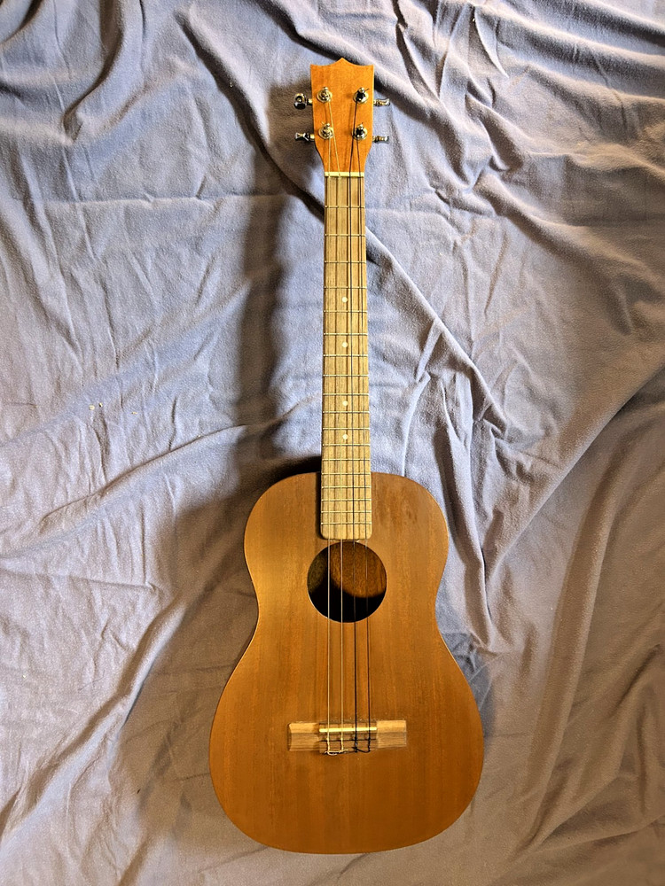 Handmade baritone ukulele