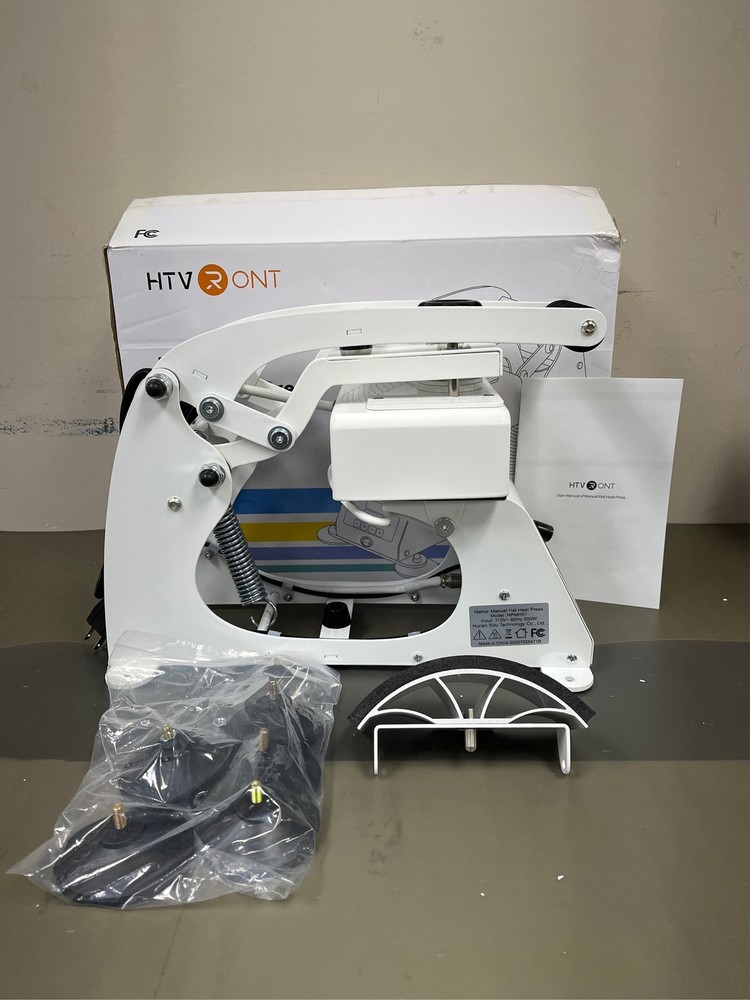HTVRONT Hat Press Machine - Hat Press Heat Machine for Caps with 2 Platens & C 3