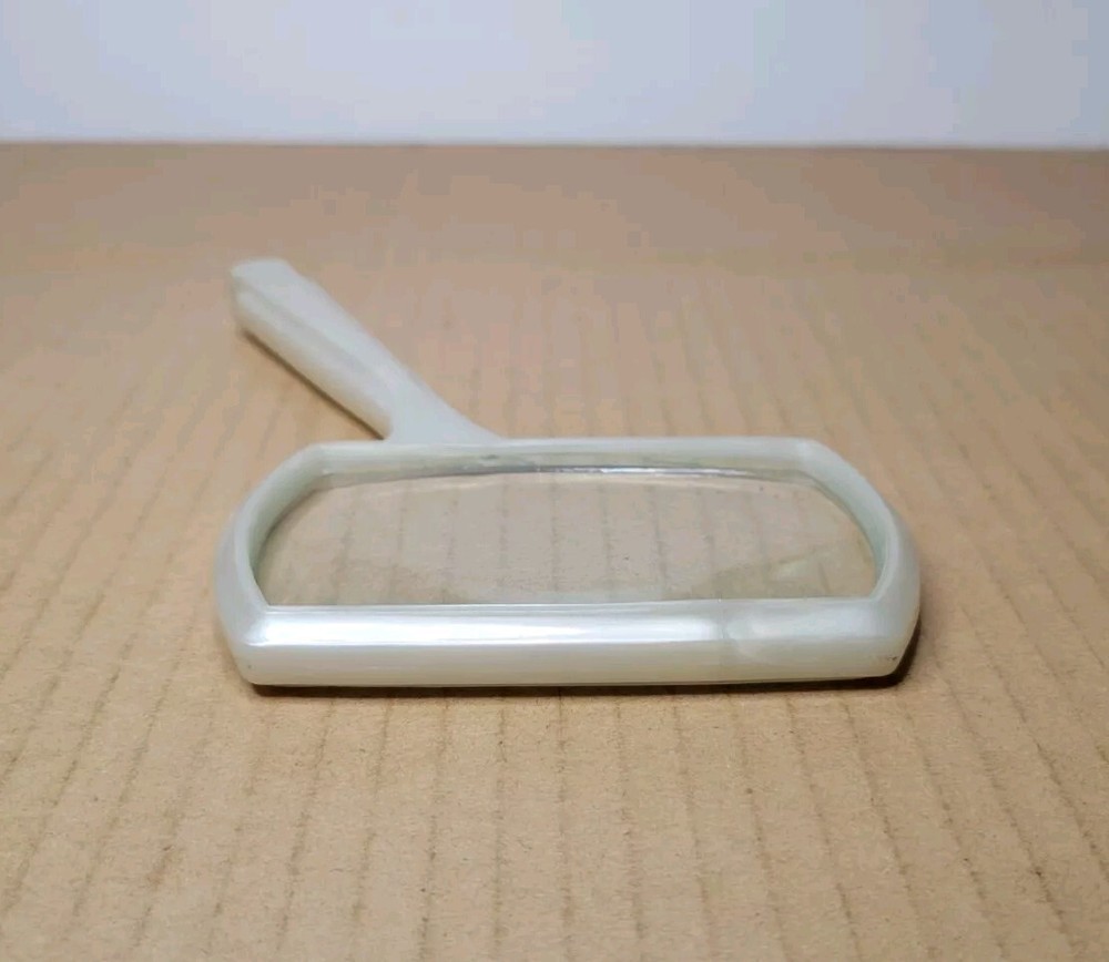 Vintage Swift Rectangular Reader Pearl Handle Magnifying Glass #575 w/ Box