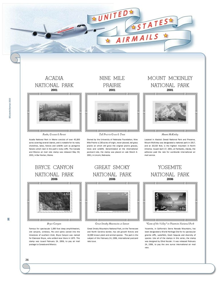 U.S. Airmail Stamp Supplement 1918 - 2012 (White Ace Alternative)