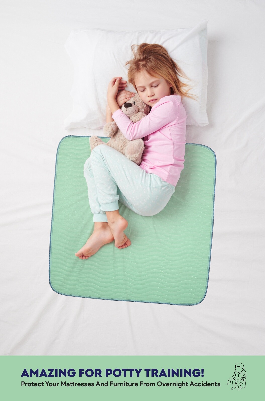 Reusable Underpads Washable Incontinence Waterproof bed pet pads 34"x36" chux