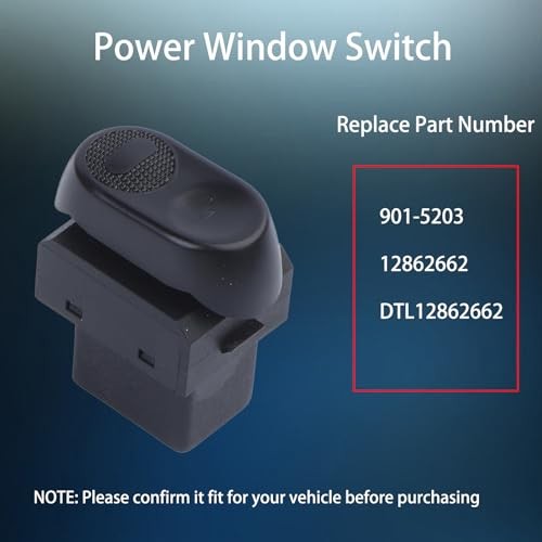Power Window Switch, Heavy Duty Front Driver Passenger Side Window Switch