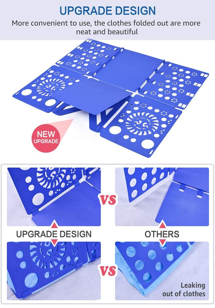 V3 Shirt Folding Board T Shirts Clothes Folder Durable Plastic Laundry Folder...