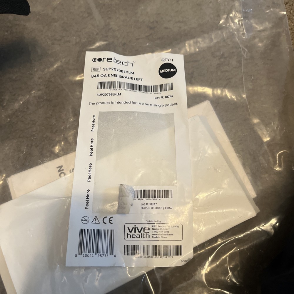 Core Tech 846 OA Left knee Brace