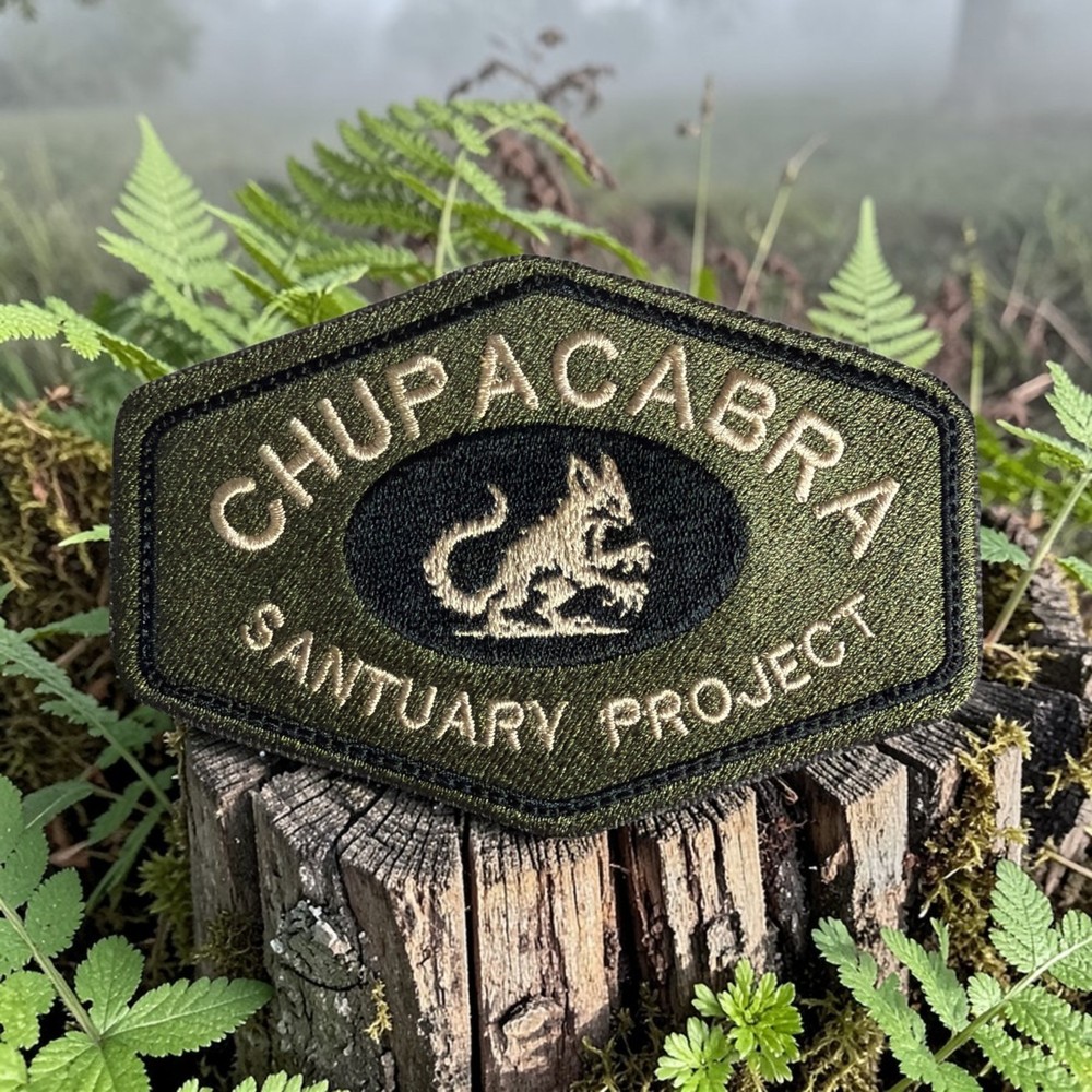 Chupacabra Santuary Project Embroidery Patch 3.02" X 4.50"