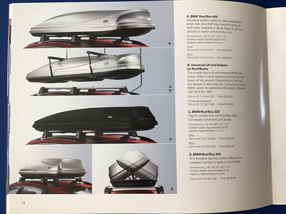 BMW X6 E71 Accessory Brochure 2008