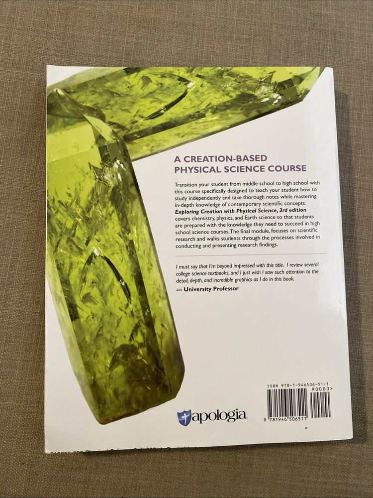 Exploring Creation Physical Science Apologia 3rd Edition