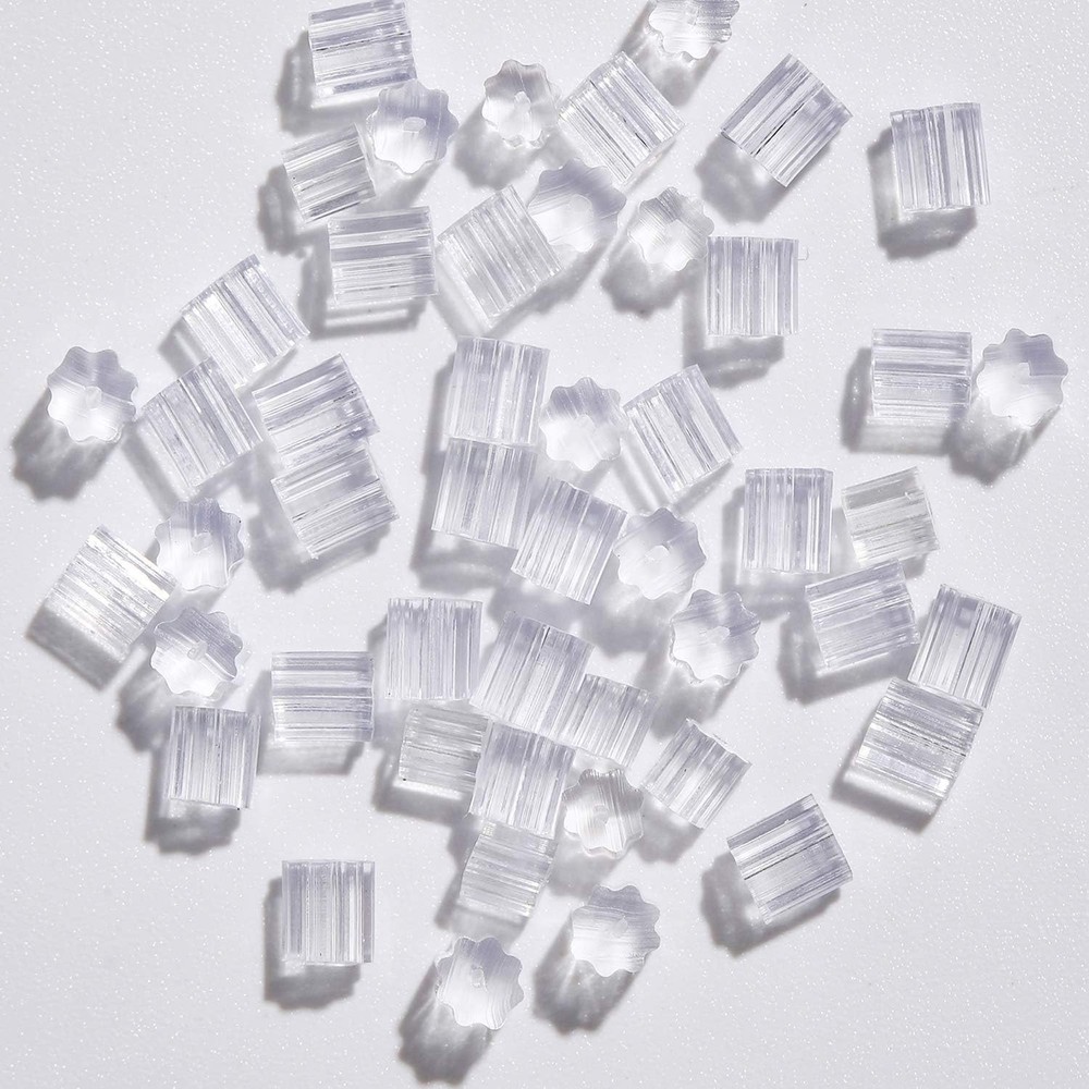 200PCS Clear Silicone Replacement Earring Backs for Stud and Fishhook Earrings