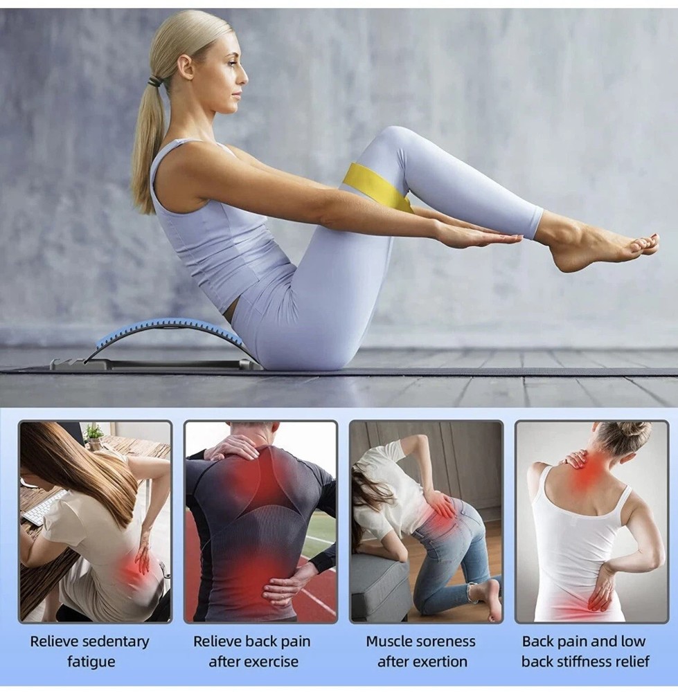 Back Stretcher for Lower Back Pain Relief, Back Cracking Device, Multi-Level